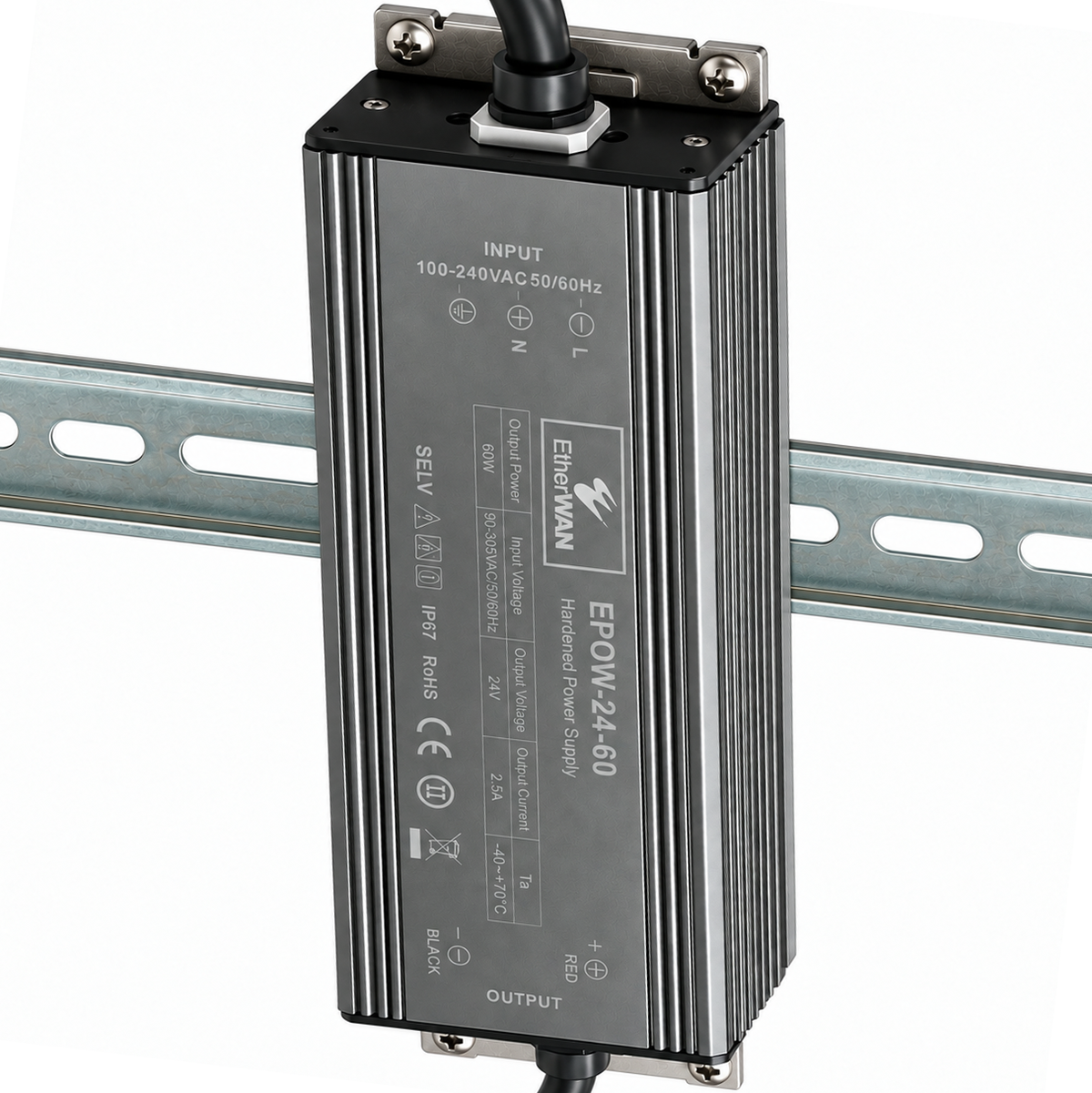 BKPOW-24-60 - DIN-Rail Mount For EPOW-24-60 Power Supply etherwanshop
