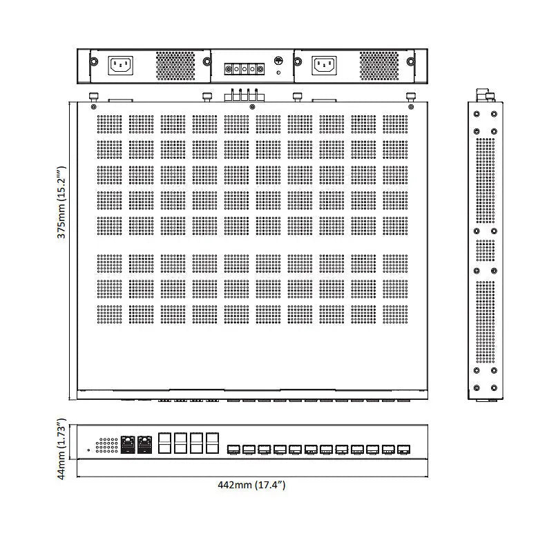 EG97023-2VCR - Hardened Managed Layer-3 Gigabit Ethernet Switch 20-port (8-port GE SFP & 12-port 1G/10G SFP+) etherwanshop