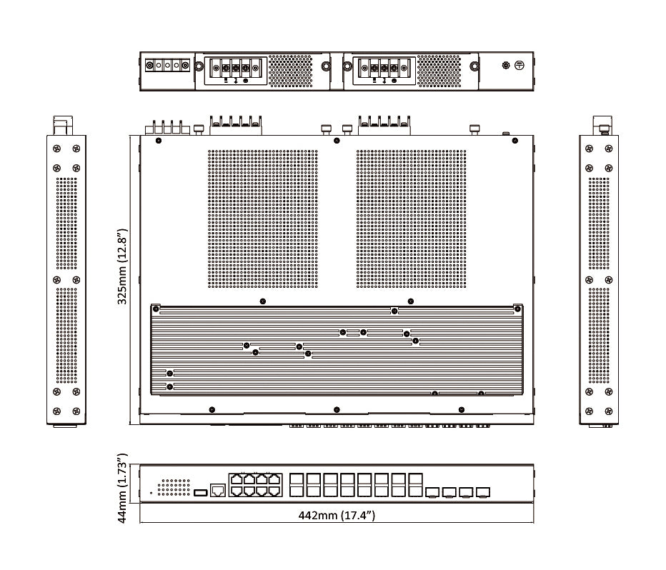 EG97244-4VCR - Hardened Managed Layer-3 Ethernet Switch (24-port Gigabit and 4-port 1G/10G SFP+)