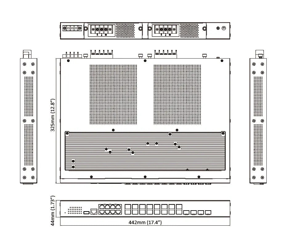 EG97244-4VCR - Hardened Managed Layer-3 Ethernet Switch (24-port Gigabit and 4-port 1G/10G SFP+) etherwanshop