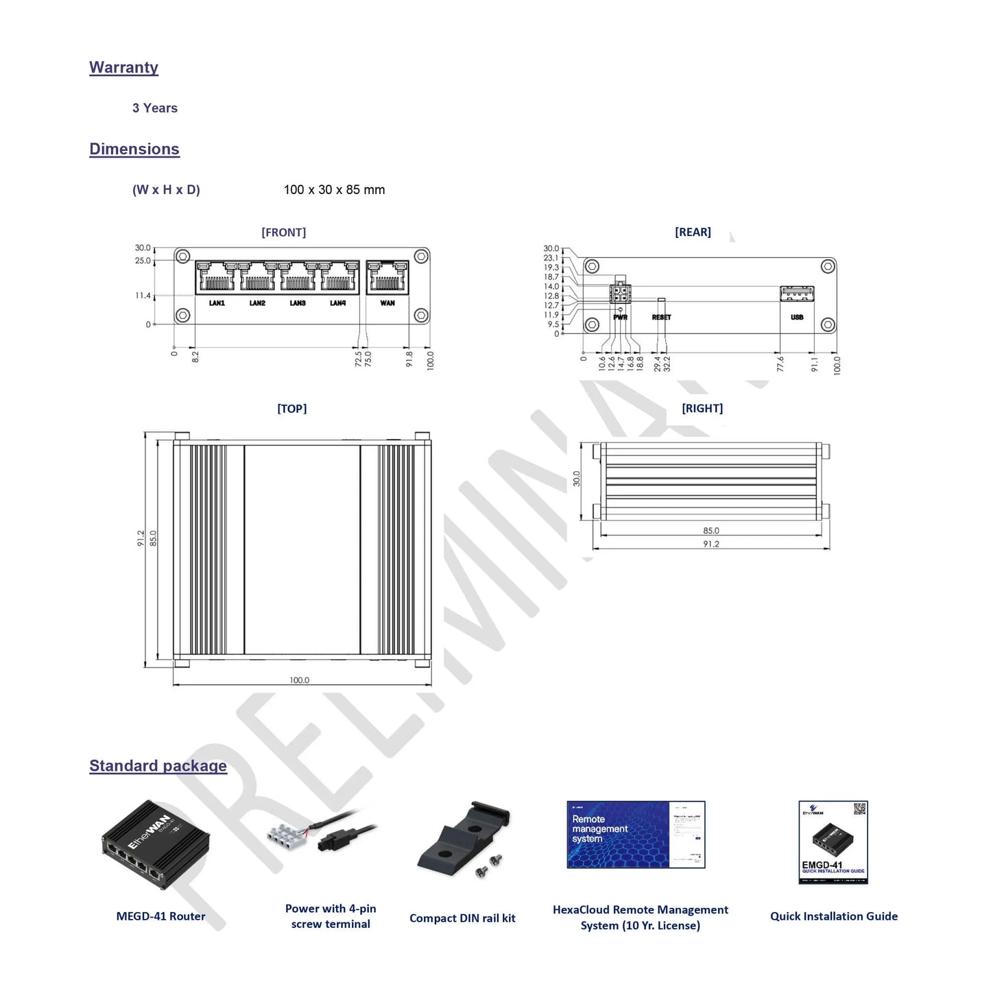 EMGD-41 - High Performance Hardened Ethernet Router with Robust Network Connectivity & Advanced Security Features etherwanshop