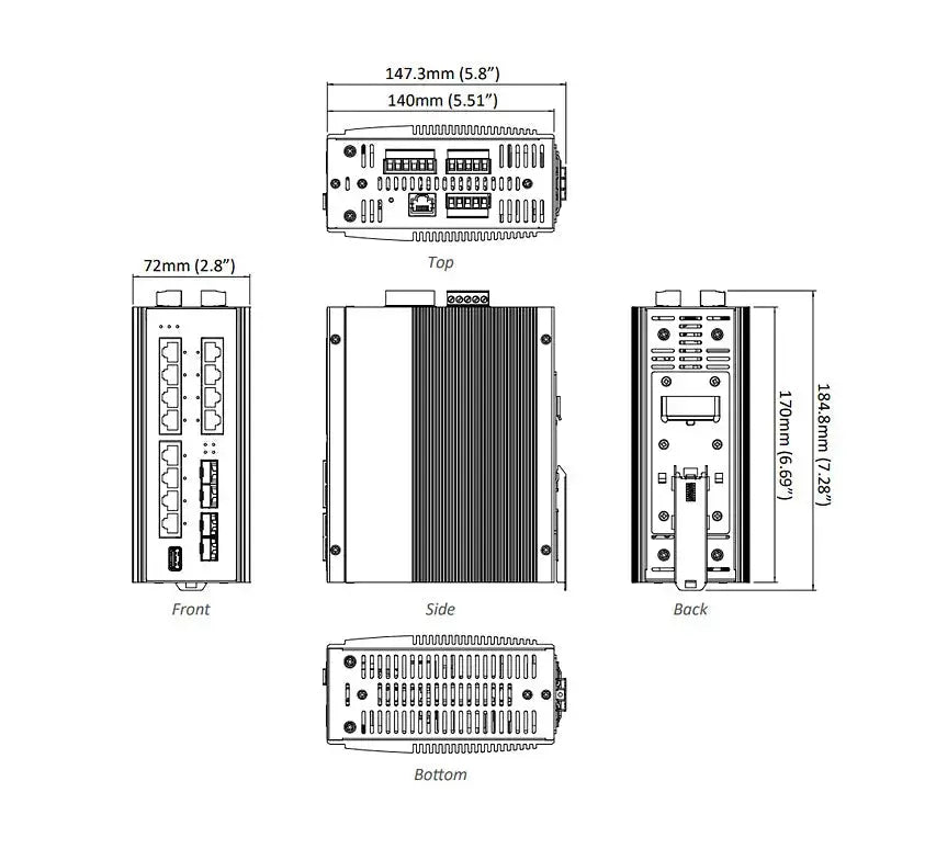 EX73924X-0VB : Industrial Ethernet Switch Managed Gigabit Hardened - etherwanshop