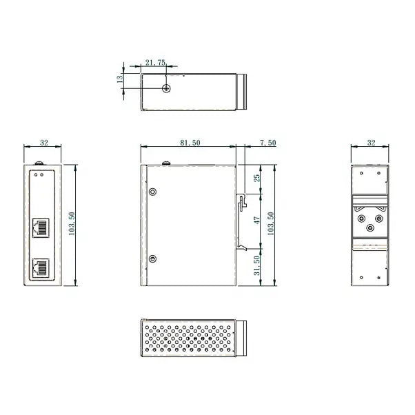 EXT1100 - Hardened Gigabit PoE Extender etherwanshop