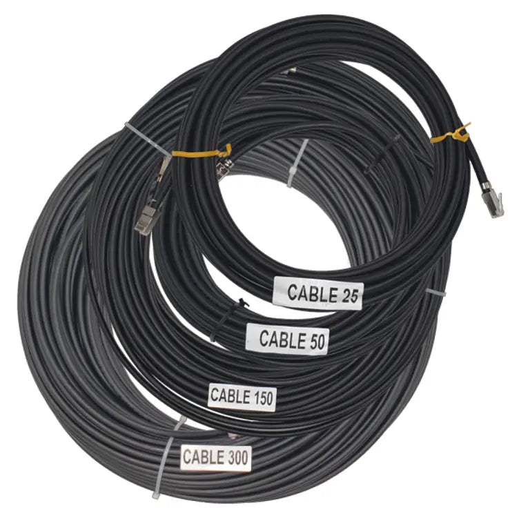 Cable 25 - 25 Ft. Shielded CAT6 Outdoor Standard Patch Cable - RJ45 Plug to Plug 568B Wired, Solid, Black PVC Jacket etherwanshop