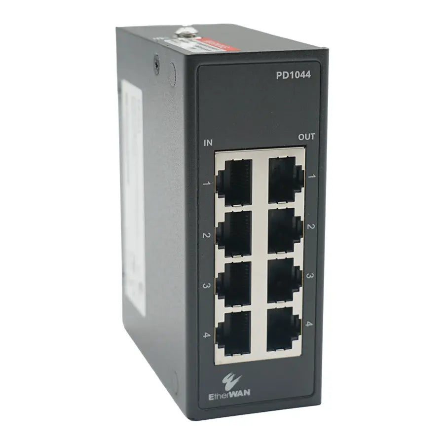 PD1044 : Outdoor Surge Protector : 4-Port Industrial Hardened RJ45 - etherwanshop