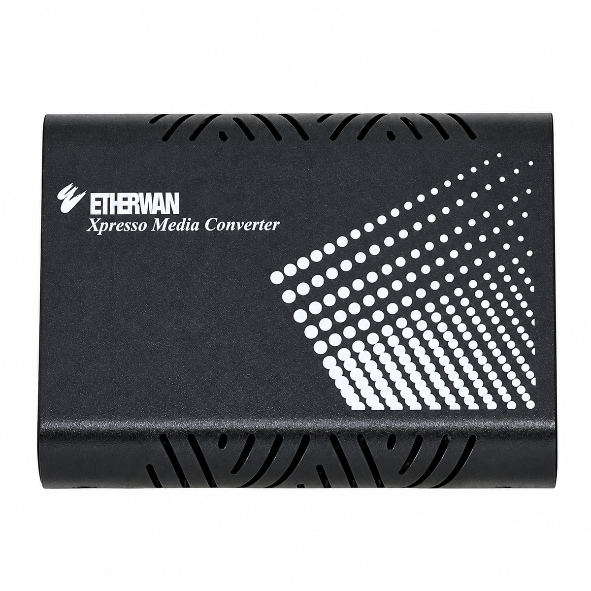 EtherWAN EL2211-41U fiber media converter, top view