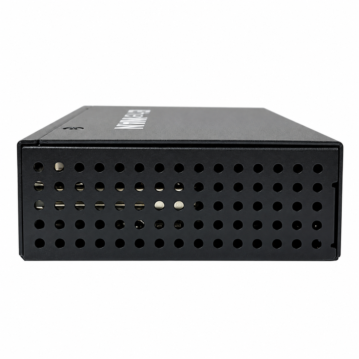 EtherWAN EL2242-BT LFPT and SFP speed DIP switches, bottom view.