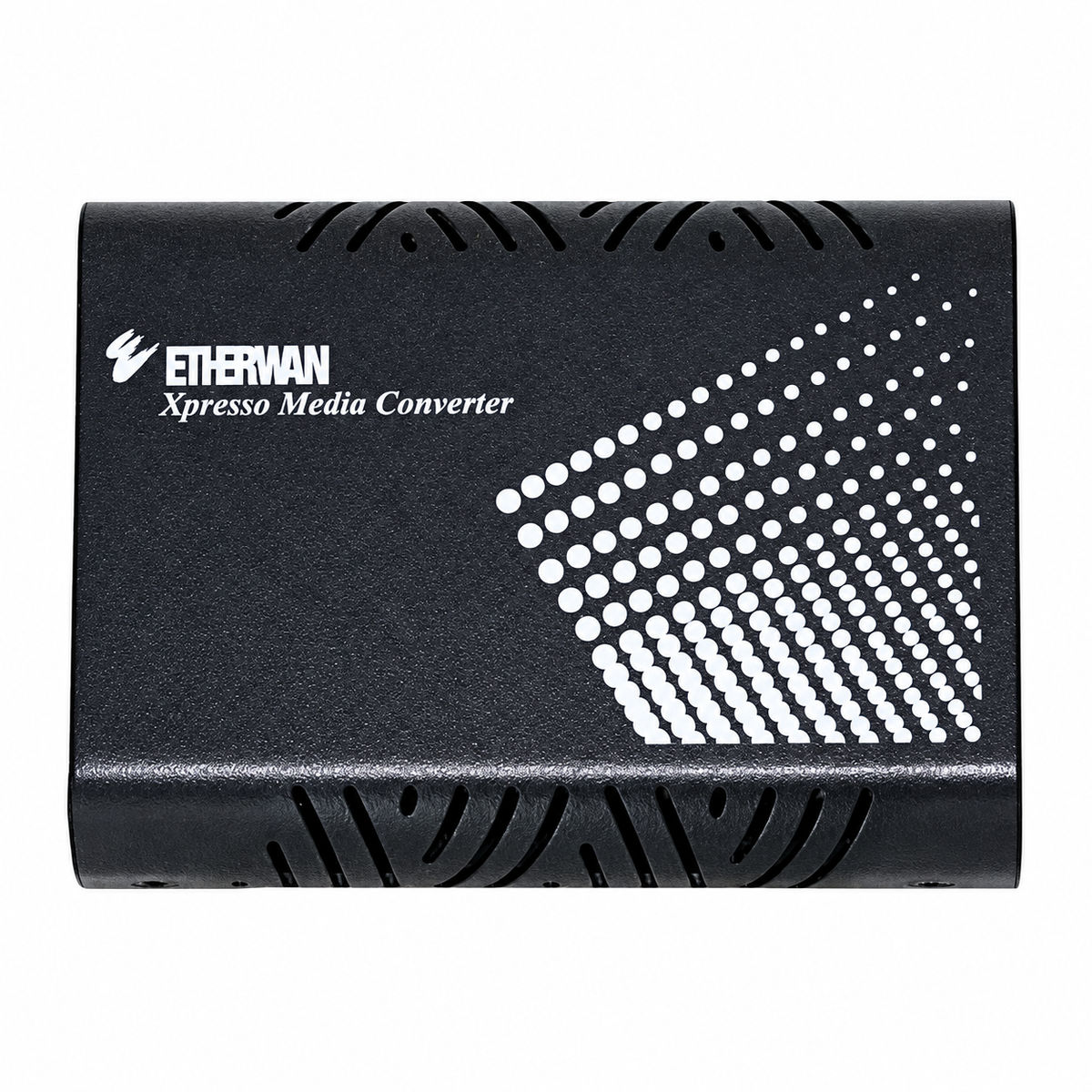 EtherWAN EL2315 top view showing aluminum enclosure and EtherWAN branding