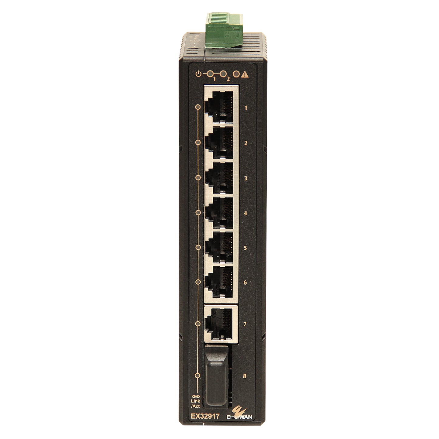 EX32917-3 - Industrial Unmanaged Gigabit Ethernet Switch (7-port 10/100/1000BASE-T +1-port 1000BASE-SX (SC) - 550m