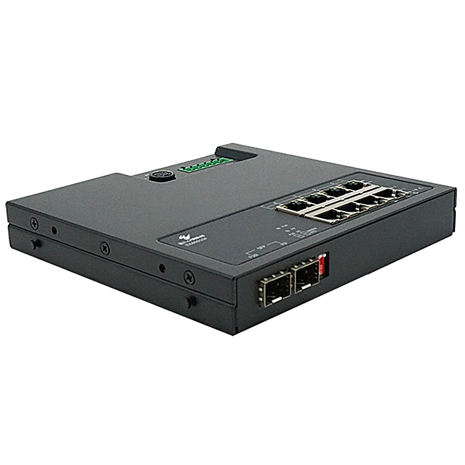 EX46910F - Hardened Unmanaged 8-Port Gigabit PoE & 2-Port Gigabit SFP Ethernet Switch