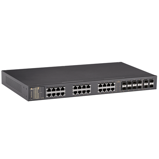 EX77964-8VB - Hardened Managed 24-port Gigabit Ethernet Switch [16-port 10/100/1000BASE-TX + 8-port 100/1000BASE SFP Combo + 4-port 1G/10G SFP+ (12-24VDC)]