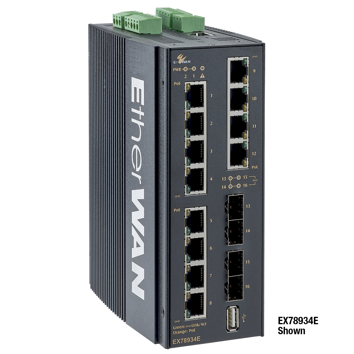 EX78922E-0VB - Hardened Managed 10-Port Gigabit PoE Ethernet Switch (8-Port Gigabit PoE and 2 Dual-Rate Gigabit SFP Ports)