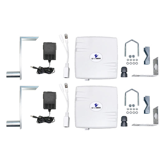 EasyLink-300-US - Wireless Bridge Kit, Preconfigured, IP67, 802.11a/n, 5GHz WPA2 300Mbps Panel Antenna