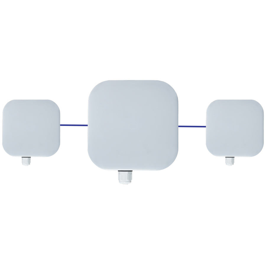 EasyLink-PRO-US-MP-02 - Multipoint Wireless Bridge Kit, Preconfigured, IP67, 2400Mbps, 802.11a/n/ac/ax, IP67, 5GHz/13dBi Panel Antenna (2 Paired Wireless Bridge Remote Units and 1 Wireless Bridge Base Unit)