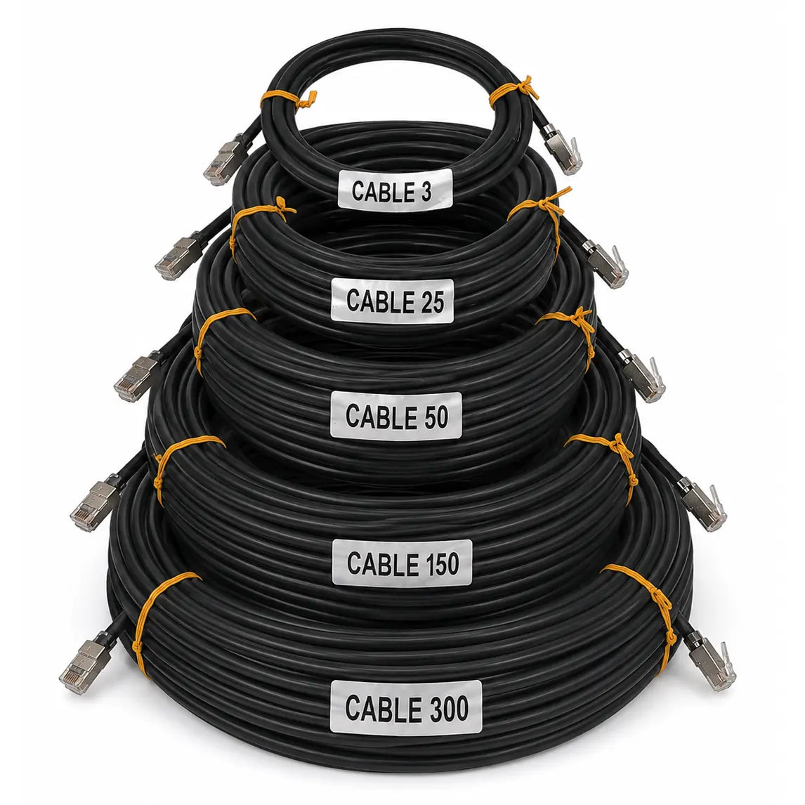 OUTDOOR CAT6 CABLE : Shielded Waterproof Patch RJ45 Plug - etherwanshop