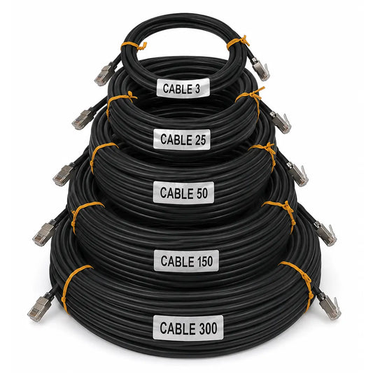 OUTDOOR CAT6 CABLE : Shielded Waterproof Patch RJ45 Plug - etherwanshop