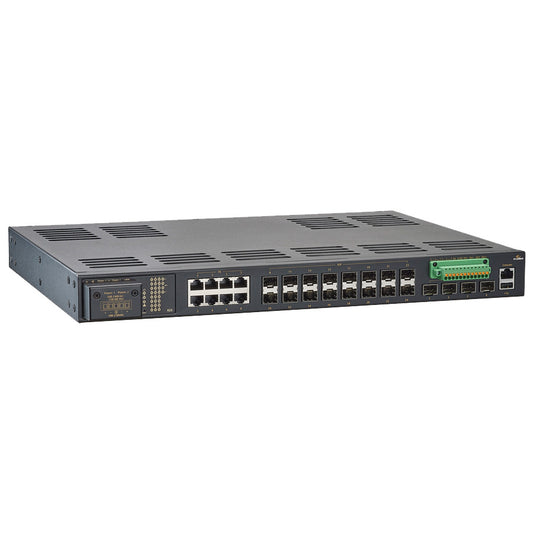 IG5-00244RCR - Hardened Managed Layer-3 Gigabit Ethernet Switch 28-port (24-port GE SFP & 4-port 1G/10G SFP+)