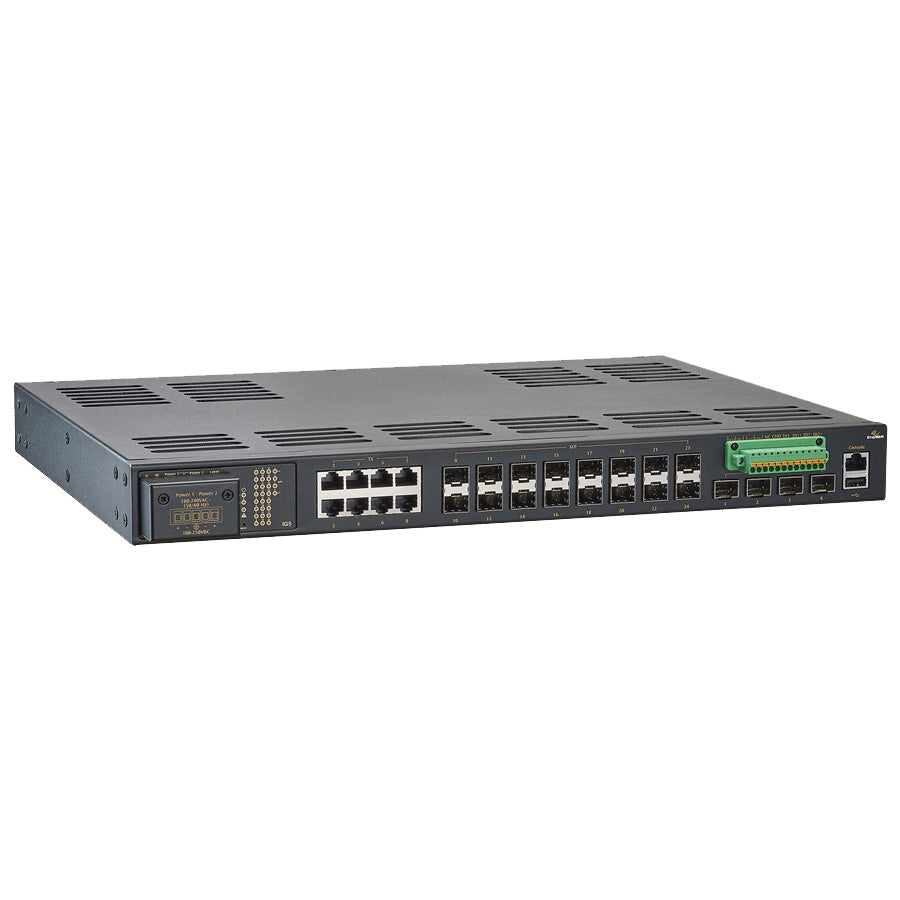 IG5-00244RCR - Hardened Managed Gigabit Ethernet Switch 28-port (24-port GE SFP & 4-port 1G/10G SFP+)