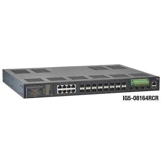 IG5-08164RCR : Industrial Ethernet Switch 28-ports Managed SFP+ Fiber etherwanshop
