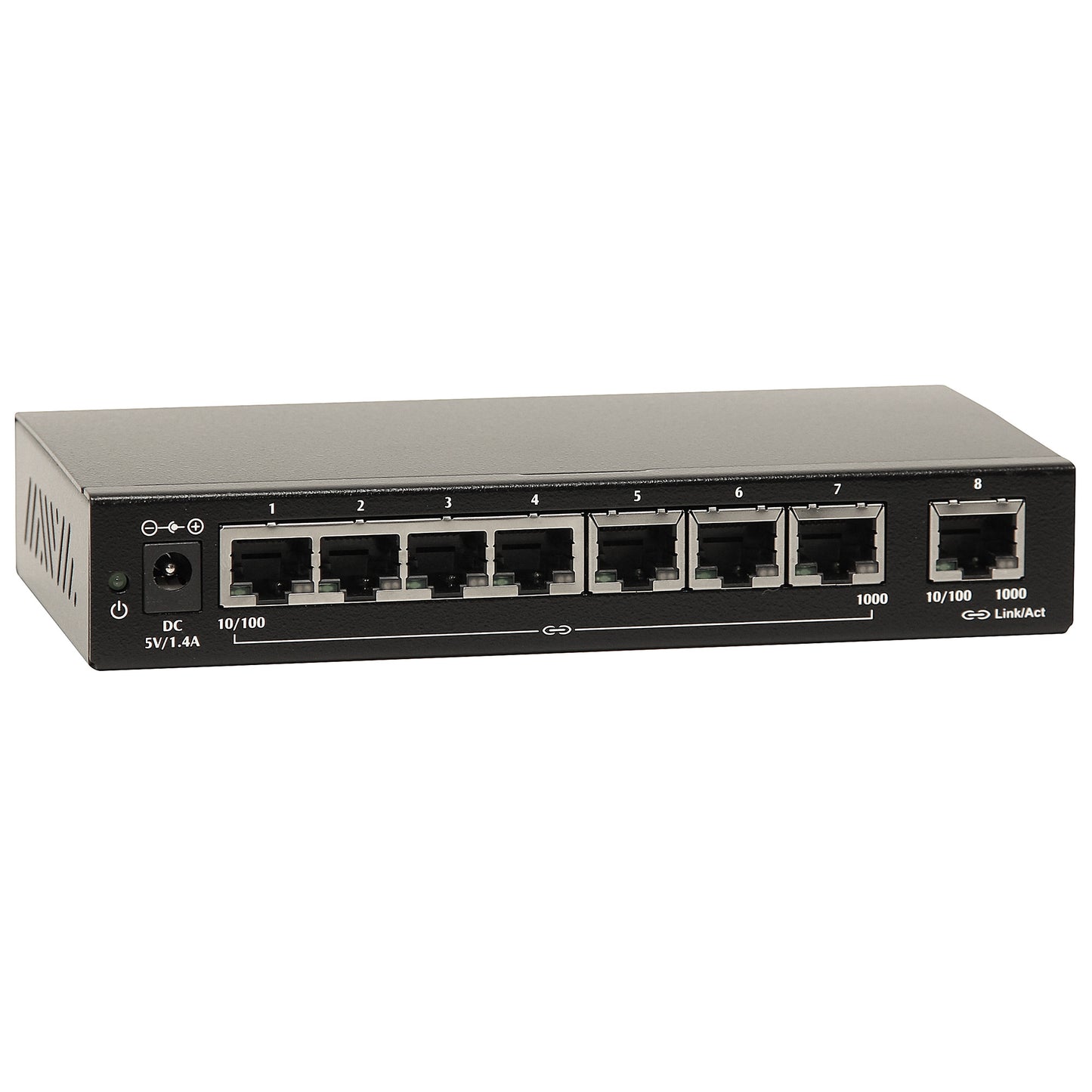 EX16908 - Gigabit Ethernet Switch - Unmanaged 8-port 10/100/1000BASE-T