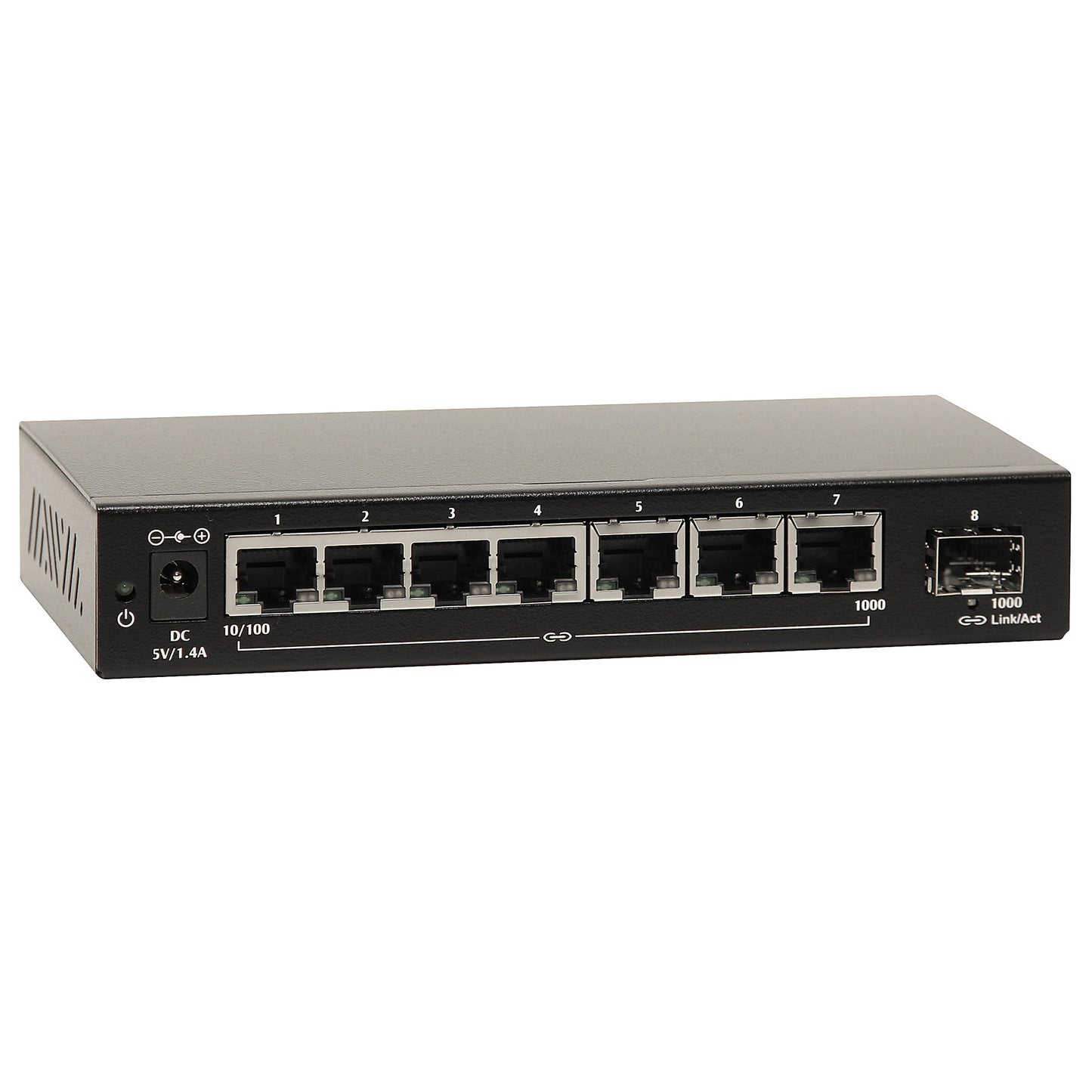 EX16917-V - Gigabit Ethernet Switch - 7-port 10/100/1000BASE-T + 1000SFP Unmanaged