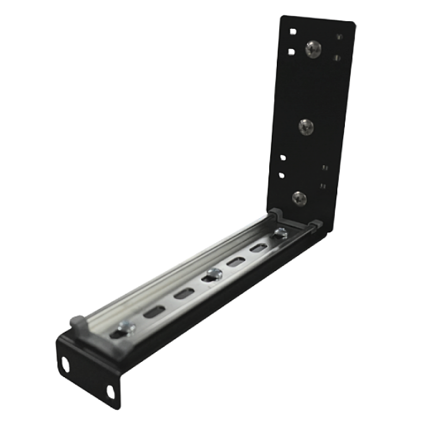 KR-BKZDIN2-D - Z-Shaped Horizontal Mounting Bracket with Removable DIN-Rail