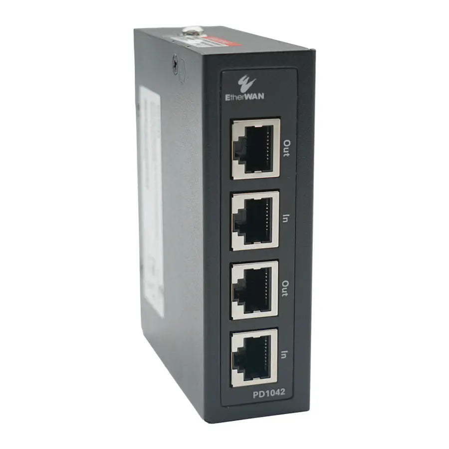 PD1042 : Outdoor Surge Protector : 2-Port Industrial Hardened RJ45 - etherwanshop