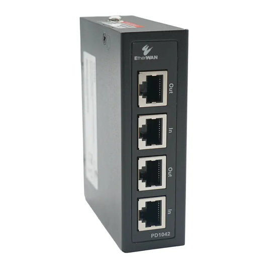 PD1042 : Outdoor Surge Protector : 2-Port Industrial Hardened RJ45 - etherwanshop